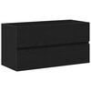 vidaXL underskab 90x38,5x45 cm konstrueret tr&aelig; sort egetr&aelig;