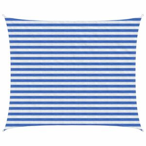 vidaXL Solsejl Bl&aring; og Hvid 2,5 x 3,5 m HDPE