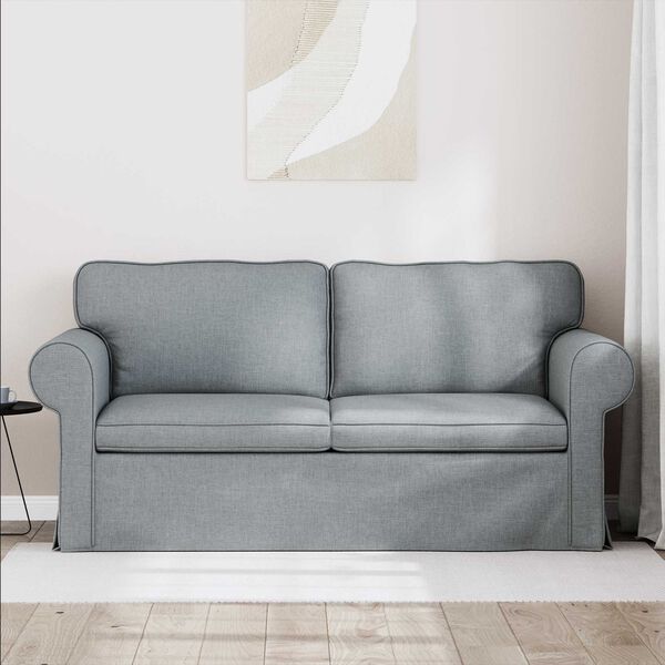 vidaXL Sofa 140cm Lysegr&aring; Metal