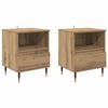vidaXL Natskab 2 pcs Artisan Egetr&aelig; 40 x 35 x 50 cm Konstrueret tr&aelig;