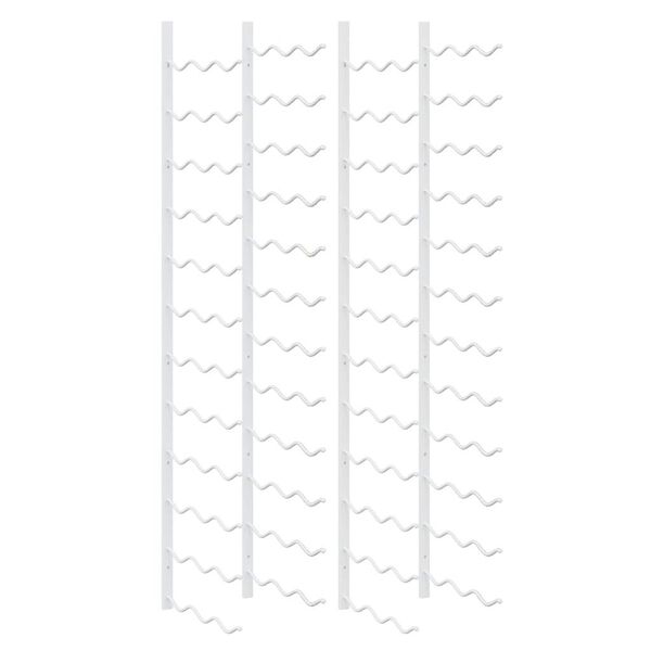 vidaXL v&aelig;gh&aelig;ngte vinreoler 2 stk. til 36 flasker jern hvid