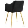 vidaXL spisebordsstole 2 stk. fløjl sort