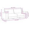 vidaXL 3-personers sofa 220x77x82 cm stof brun