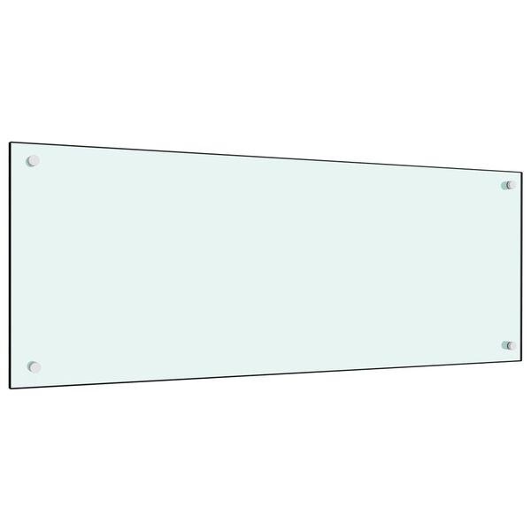 vidaXL st&aelig;nkplade 100x40 cm h&aelig;rdet glas m&aelig;lkeagtig