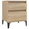 vidaXL sengebord 40x35x50 cm sonoma-eg