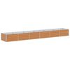 vidaXL H&oslash;jbed Lys Brun 480 x 80 x 45 cm Galvaniseret st&aring;l
