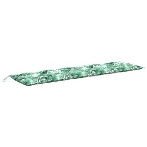 vidaXL hynde til haveb&aelig;nk 180x50x7 cm oxfordstof bladm&oslash;nster