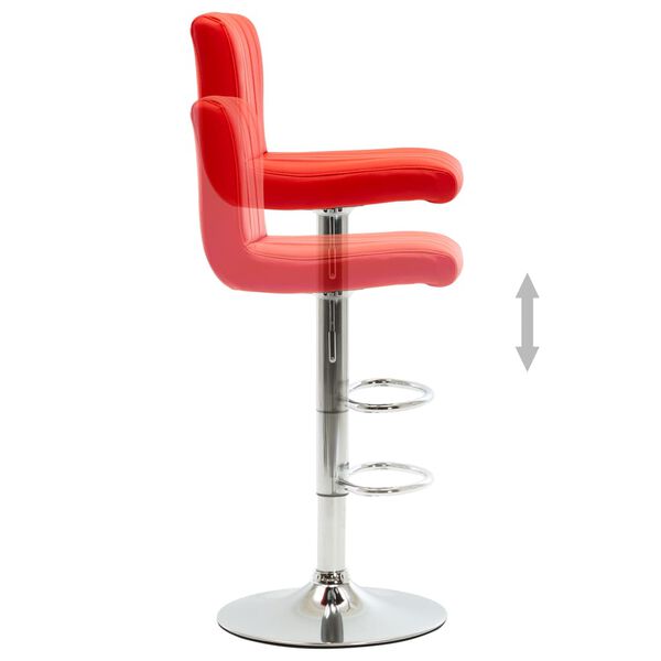 vidaXL barstol kunstl&aelig;der r&oslash;d