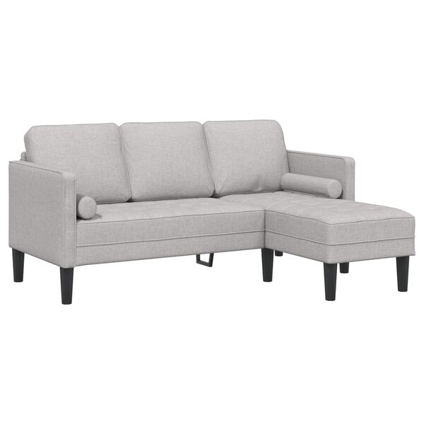 vidaXL Sofa Sæt Sky grey 173 x 131 x 67 cm Stof