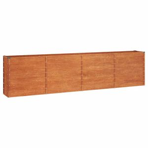 vidaXL h&oslash;jbed 320x40x77 cm cortenst&aring;l rustfarvet
