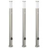 vidaXL pullertlamper med sensor og stikkontakt 3 stk. 110 cm rustfrit st&aring;l IP44