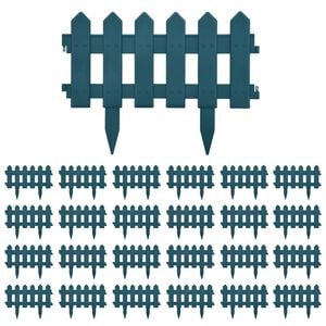 vidaXL bedhegn 17 stk. 10 m PP gr&oslash;n