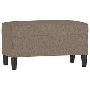 vidaXL b&aelig;nk 70x35x41 cm stof gr&aring;brun