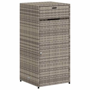 vidaXL opbevaringsskab til haven 55x55x111 cm polyrattan gr&aring;