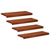 vidaXL Trappetrin 4 stk. 70 x 25 x 2 cm Brun Solid b&oslash;g