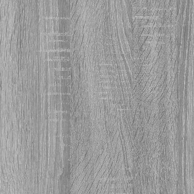 vidaXL skab med spejl 80x20,5x64 cm konstrueret træ grå sonoma-eg
