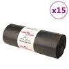 vidaXL affaldsposer 150 stk. 240 l sort
