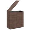 vidaXL hyndeboks 100x49x103,5 cm polyrattan brun