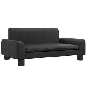 vidaXL hundeseng 70x45x30 cm kunstl&aelig;der sort