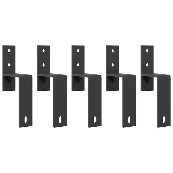 vidaXL skinnes&aelig;t til skyded&oslash;r 200 cm st&aring;l sort