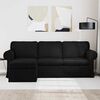 vidaXL Sofa Sort Samlede dimensioner: 215 x 138 x 80 cm (B x D x H)