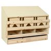 vidaXL rugekasse 3 rum 93 x 40 x 65 cm massivt fyrretr&aelig;