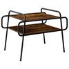 vidaXL Sofabord R&oslash;get eg 70 x 50 x 51 cm Konstrueret tr&aelig;