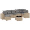 vidaXL sofas&aelig;t til haven 8 dele med hynder polyrattan beige