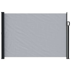 vidaXL Udtr&aelig;kkeligt side-markise Gr&aring; 300 x 160 cm Polyester