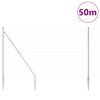 vidaXL Hegnspæl Sølv 50 x 1,5 m (50 mm net) Stål