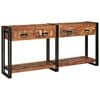 vidaXL Konsolborde 2 stk. Flerfarvet 161 x 33 x 75 cm