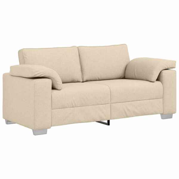vidaXL Sofa Creme 180 x 77 x 82 cm Stof