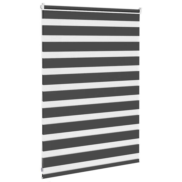 vidaXL zebragardin sort 100x100 cm stofbredde 95,9 cm polyester