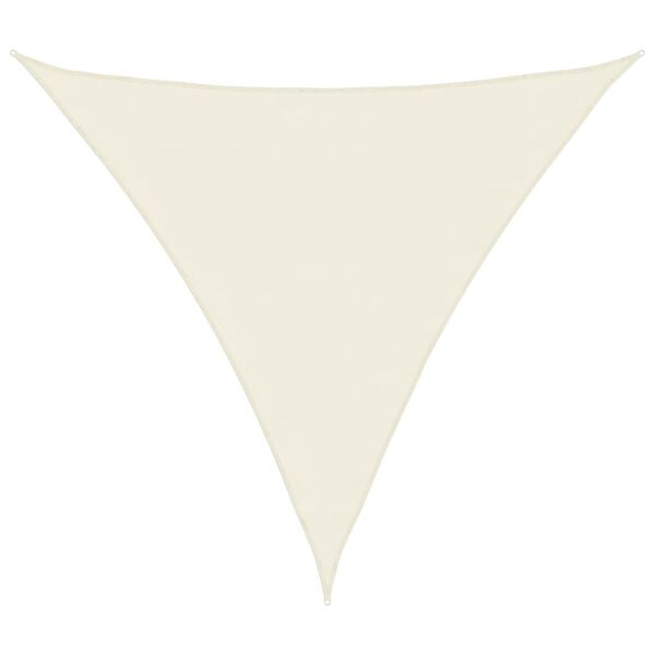 vidaXL solsejl 2x2x2 m 100 % polyesterstof cremefarvet