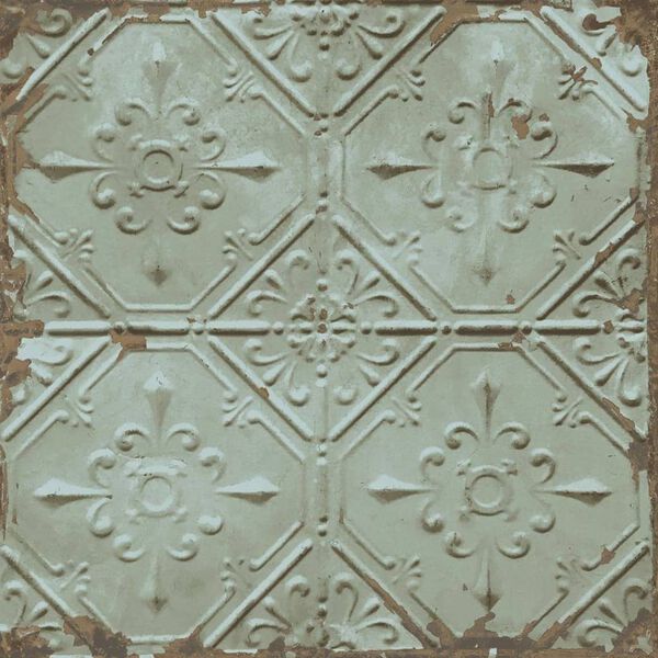 DUTCH WALLCOVERINGS tapet Tin Ceiling gr&oslash;n