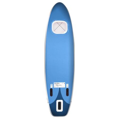 vidaXL oppusteligt paddleboardsæt 360x81x10 cm havblå