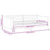 vidaXL daybed 90x200 cm stof sort