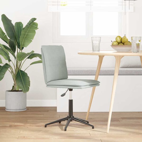 vidaXL spisebordsstol fl&oslash;jl lysegr&aring;