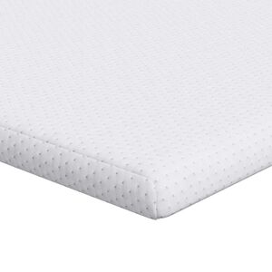 vidaXL Madras topper Hvid 80 x 200 cm Jacquard Stof