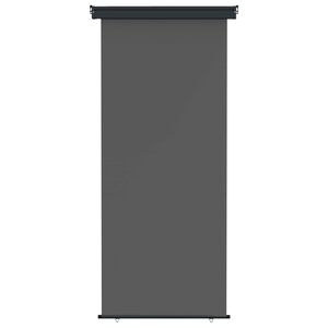 vidaXL Balkon Sidesk&aelig;rm 100 x 250 cm 100% polyester jern st&aring;l Antracit