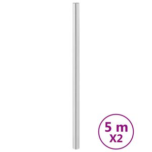 vidaXL selvklæbende folie til møbler 90x500 cm PET sølvfarvet