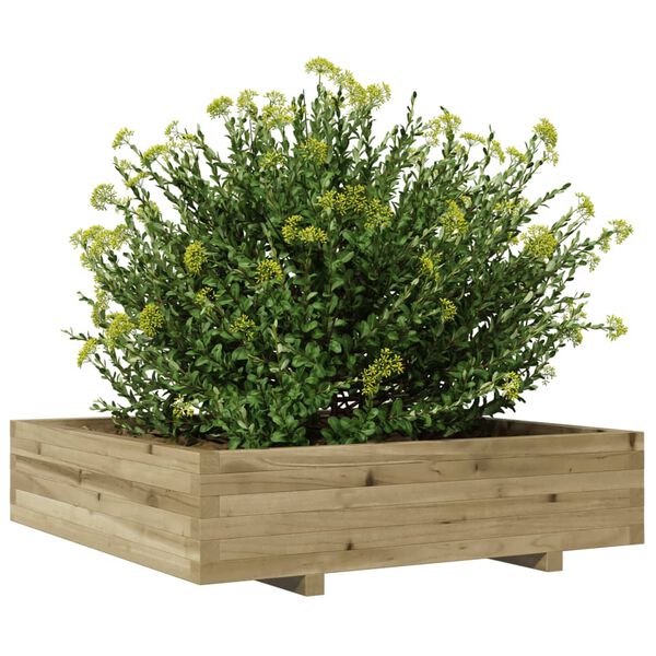 vidaXL plantekasse 100x100x26,5 cm imprægneret fyrretræ