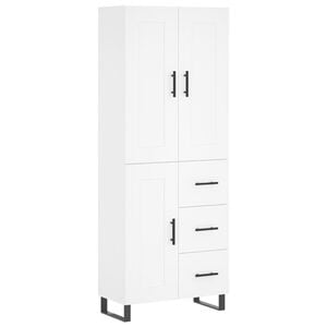vidaXL h&oslash;jskab 69,5x34x180 cm konstrueret tr&aelig; hvid