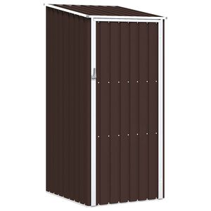 vidaXL haveskur 87x98x159 cm galvaniseret st&aring;l brun