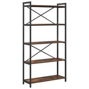 vidaXL Bogreol 80 x 30 x 155 cm Konstrueret tr&aelig; R&oslash;get eg