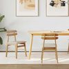vidaXL Spisestuestol 2 pcs Naturlig og lys Massivt træ