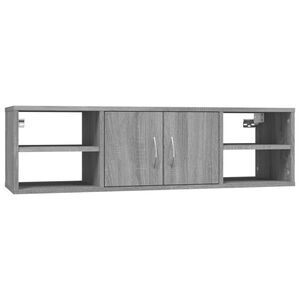 vidaXL v&aelig;ghylde 102x30x29 cm konstrueret tr&aelig; gr&aring; sonoma-eg