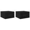vidaXL Natskab 2 stk. Sort eg 35 x 35 x 20 cm Konstrueret tr&aelig;