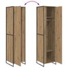 vidaXL Warderobe 2 pcs Artisan eg 50 x 50 x 200 cm Konstrueret tr&aelig;