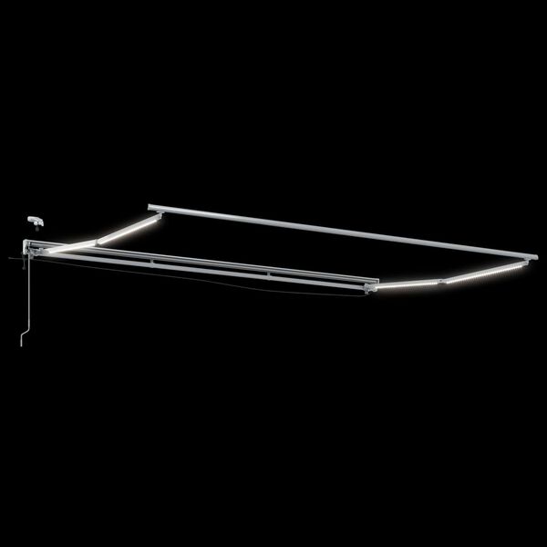 vidaXL Elektrisk Utr&aelig;kkelig Markise Gul og Hvid 4,5 &times; 3 m